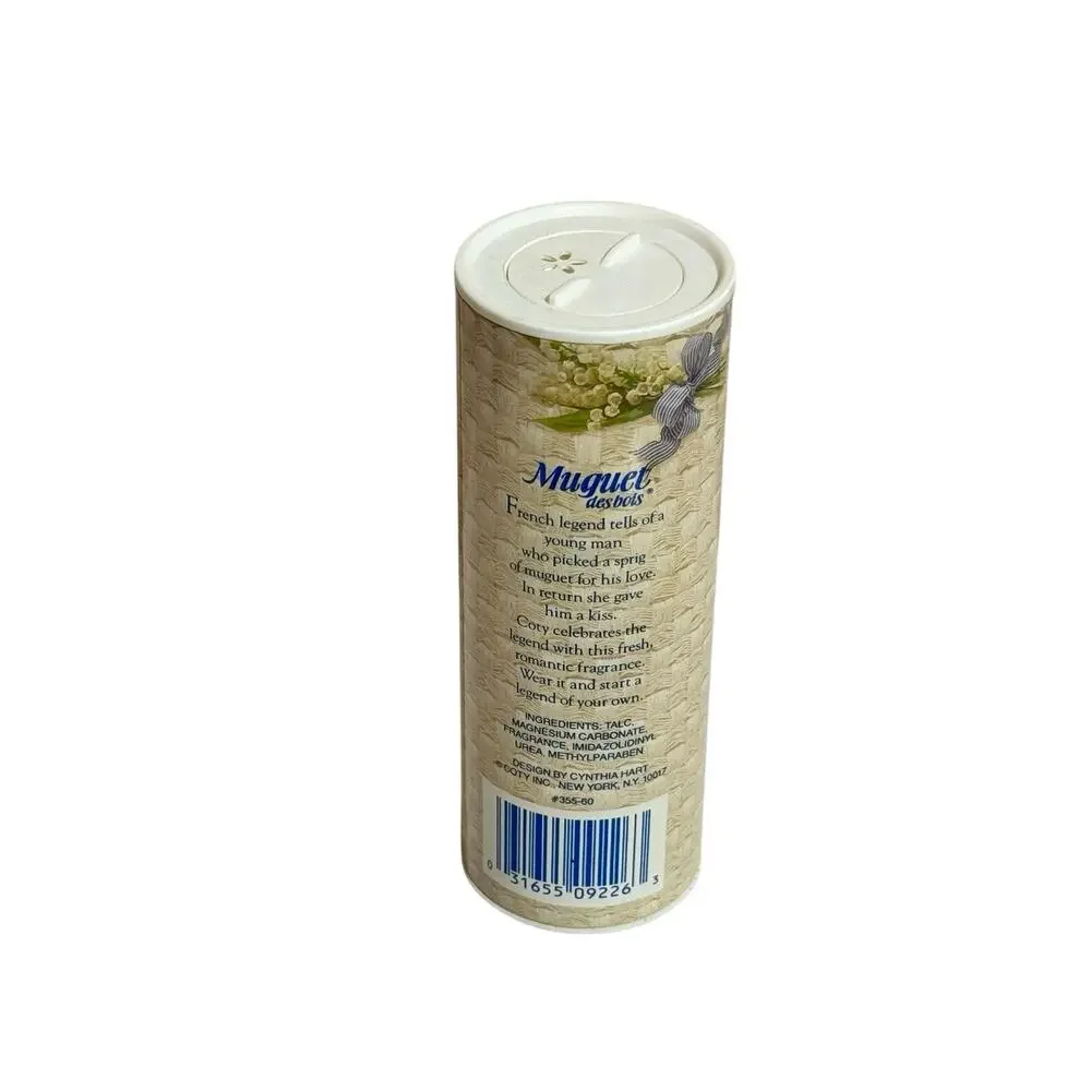 VINTAGE Coty Muguet des bois Perfumed Talc 3.7 Fl Oz French Legend